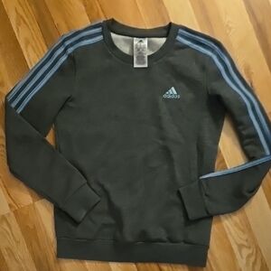Adidas Green and Blue Crewneck Sweater